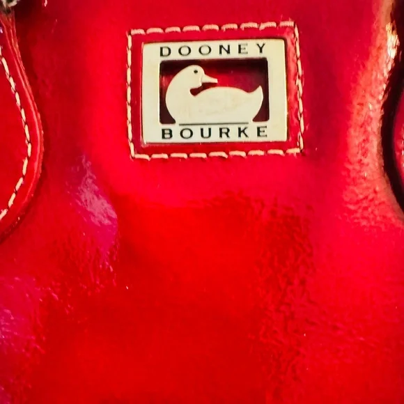 Dooney & Bourke Apple Red Satchel - Picture 6 of 10